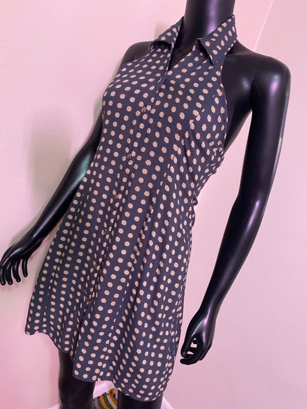 Amuse Society One-Shoulder Dress with Cream Design - Picture 4 of 12